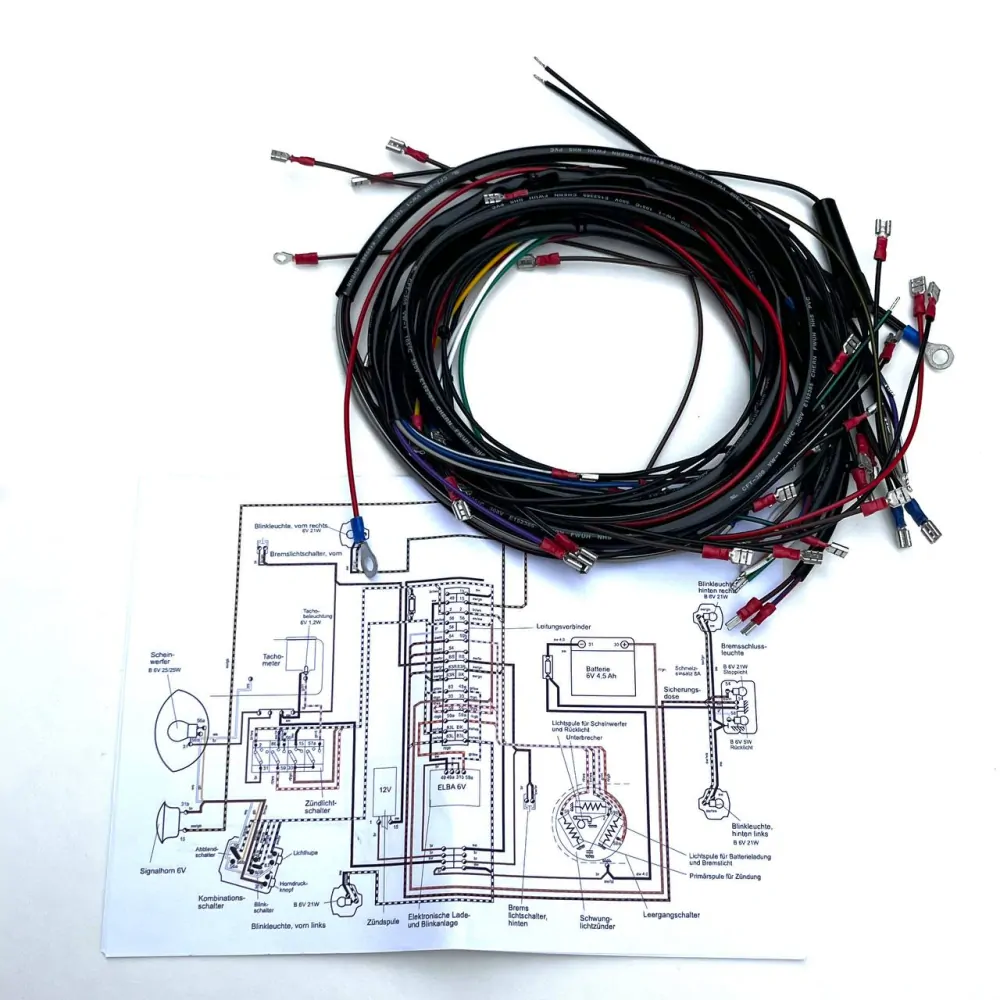 Elektroinstalace Simson SR50 skůtr - AKA (MZA)