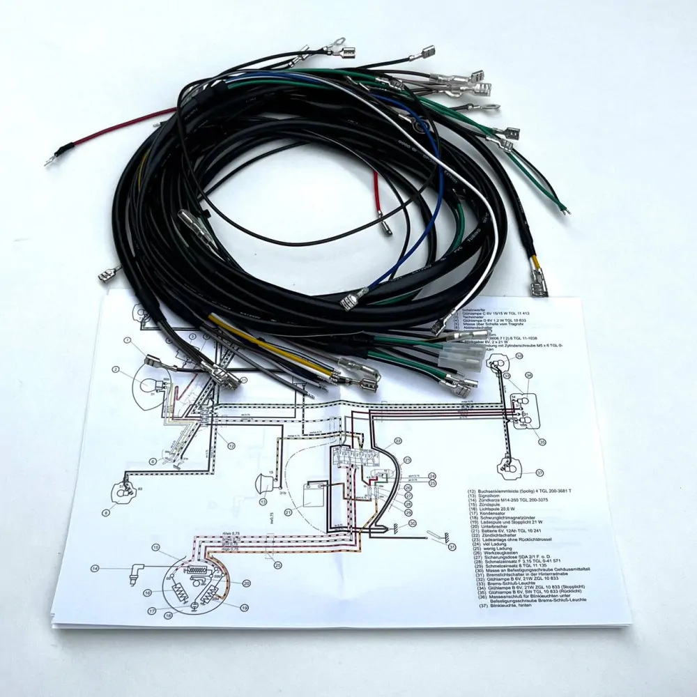 Elektroinstalace Simson S51 6V - AKA (MZA)