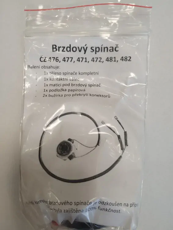 Brzdový spínač kompletní ČZ 476,477, 471, 472