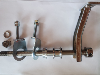 Oska se záchytem, napínaky, rozpěrky, chrom, Jawa 250/590 a 350/361