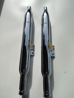 Výfuky ČZ 175/501 skůtr prase doutníky (sada) - české