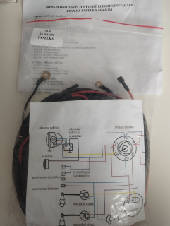 Elektroinstalace Jawa 350/360 Panelka