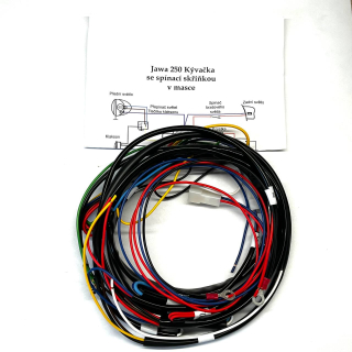 Elektroinstalace spínačka v masce Jawa a ČZ 125, 175, 250 Kyvačka 