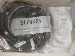 Elektroinstalace s blinkry - Jawa 250/559 a 592 Panelka