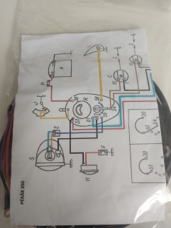 Elektroinstalace Jawa Pérák 350