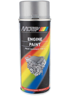 Barva na motory Motip, sprej - hliníková