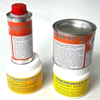 Přípravek na odrezení, utěsnění a ochranu nádrže