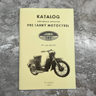 Katalog náhradních dílů Jawa pionýr 50/555