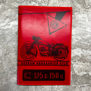 Katalog náhradních dílů ČZ 125 - 150C