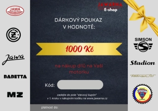 Dárkový voucher v hodnotě 1000 Kč