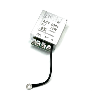 Regulátor (relé) dynama 6V/75W AEV s ukostřením - 