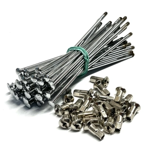 Sada paprsků (výplet) kol Jawa a ČZ malá kývačka , chrom