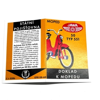 Kartička Jawa 50/551 Jawetta