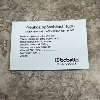 Kartička Stella Babetta 