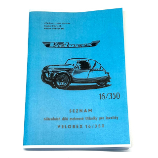 Katalog náhradních dílů Velorex 16/350