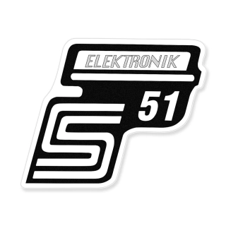 Nálepka - schránka Simson S51 Elektronik - šedá