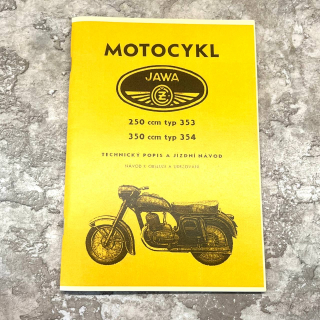 Dílenská příručka Jawa 250, 350 kývačka -  půlbuben