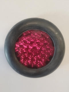 Jawa ČZ veterán , Odrazka v gumě zadního blatníku - sklo