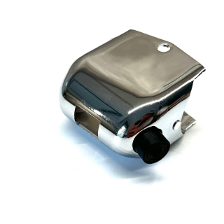 Kryt přepínače světel s bočním otvorem, tlačítkem klaksonu - chrom - HOLÝ