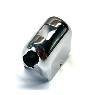 Kryt přepínače světel bez bočního otvoru s tlačítkem klaksonu - chrom - HOLÝ