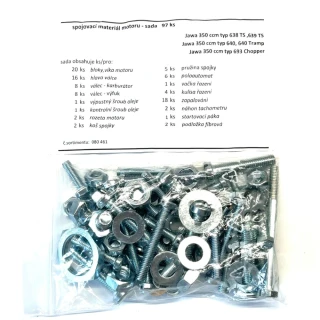 Šrouby motor Jawa 350/638 - 640 - ČR