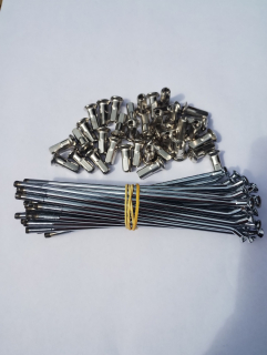 Sada paprsků (výplet) kol Jawa 250/559 a 350/360 panelka , chrom