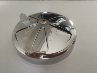 Kryt filtru sání (vzduchový filtr)  Jawa Pérák, Kyvačka - chrom