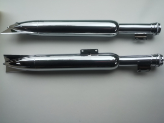 Výfuky rybiny Jawa 250/353 a 350/354 Kyvačka (sada), české, nejvyšší kvalita