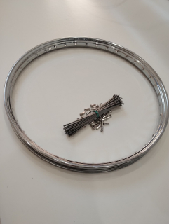 Stadion , Jawetta český výplet kola nerez a ráfek 19"x 1,25"