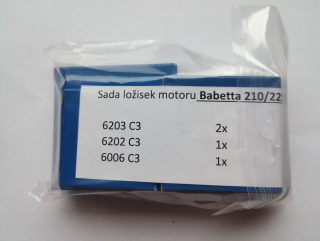 Ložiska motoru Jawa Babetta 210, 225 - ZVL - sada