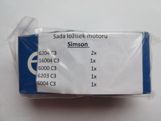 Ložiska motoru Simson S51 Enduro, Elektronic  a SR50 - ZVL - sada