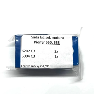 Ložiska motoru Pionýr Jawa 50/550 a 50/555 - ZVL - sada