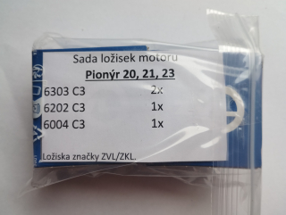 Ložiska motoru Pionýr, Mustang Jawa 50/20, 50/21, 23 - ZVL - sada