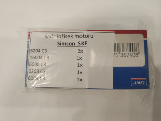 Ložiska motoru Simson S51 Enduro, Elektronic a SR - SKF - sada