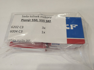 Ložiska motoru Pionýr, pařez Jawa 50/550 a 50/555 - SKF - sada