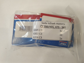 Ložiska motoru ČZ 250/455 a 475 - SKF - sada