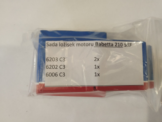 Ložiska motoru Jawa Babetta 210 a 225 - SKF - sada